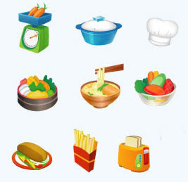 iconos de alimentos