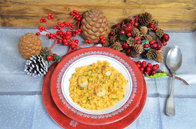 arroz recetas, navidad recetas, recetas arroz, recetas navidad, recetas risotto, risotto, risotto al cava con vieiras, risotto para navidad, risotto recetas, vieiras, las delicias de mayte, 