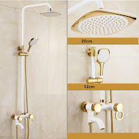  Turin Antique Wall Mount Shower And Bathtub Dual Handle Faucet Set