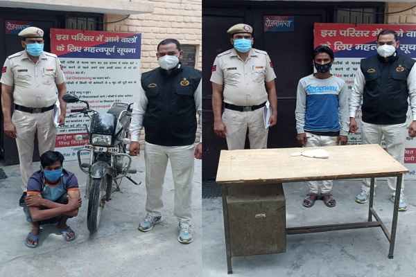 faridabad-crime-branch-uncha-gaon-arrested-motorcycle-chor