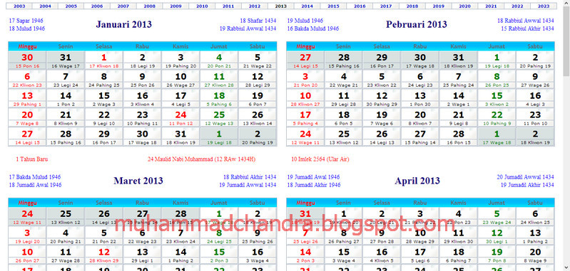 Kalender  Indonesia Online Lengkap  Sepanjang Tahun  URL to 
