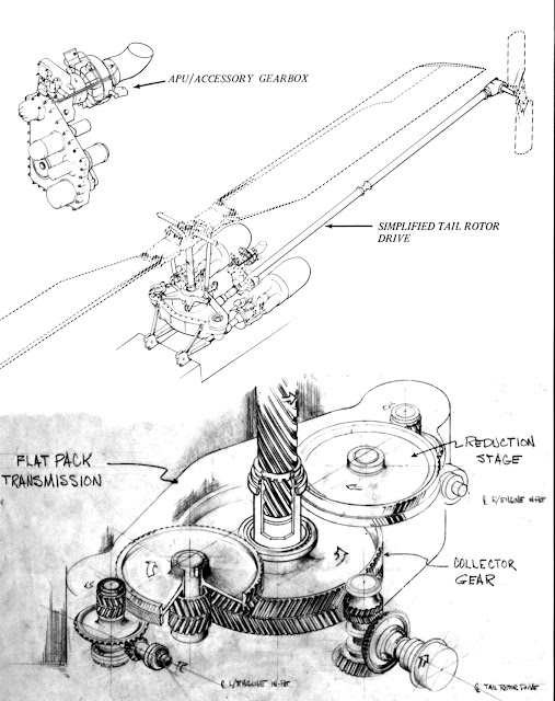 Bell Model 409 flat pack transmission