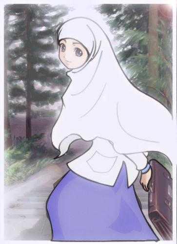 Wallpaper Muslimah Kartun