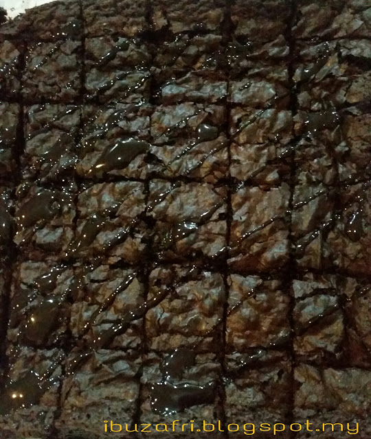 resepi brownies coklat kedut-kedut