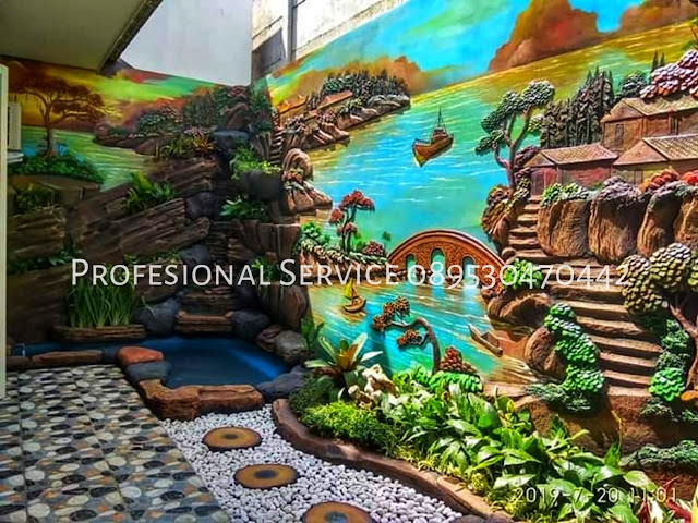 Jasa Tukang Dekorasi Kolam Tebing Singkawang | Jasa Pembuatan Kolam Air Terjun Relief Terbaik Singkawang