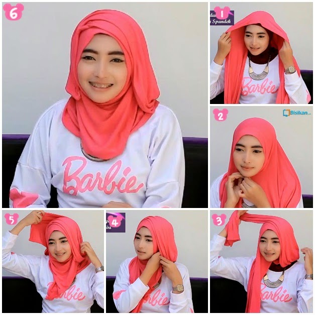 Cara memakai hijab modern dan simple terbaru dan tutorial gambar 