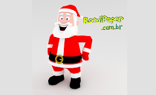 papai noel papercraft rondipaper para silhouette