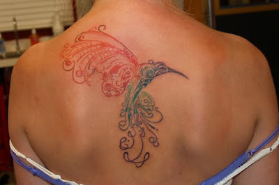bird tattoos on back