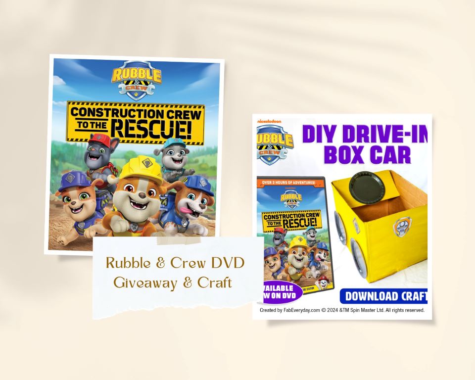 Rubble & Crew:Construction Crew To The Rescue DVD Giveaway & Craft