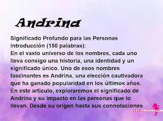 significado del nombre Andrina