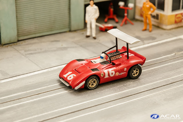 Slotcar h0 Custom Can-Am1969, Road America, Chris Amon, Ferrari 612P