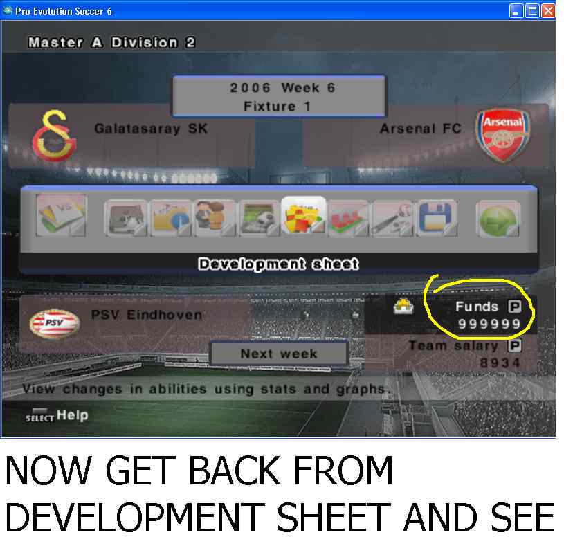 ultigamerz: PES 6 Master League Hack (Unlimited Money)