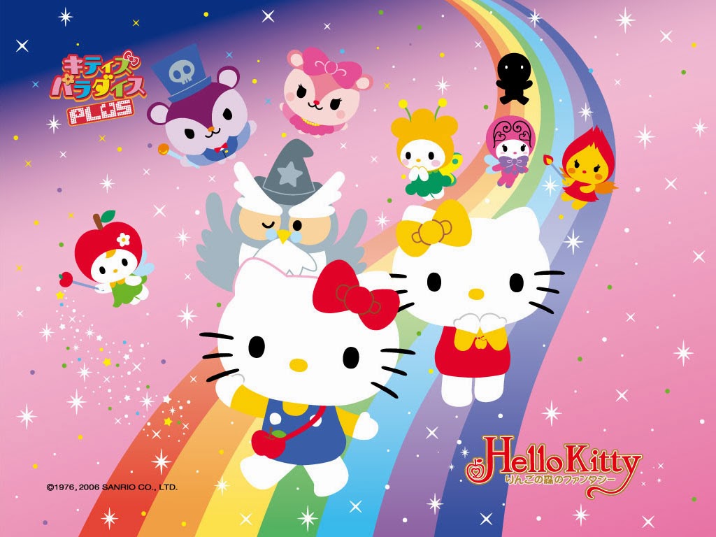 WALLPAPER HELLO KITTY DAN PELANGI Gambar Kartun Lucu Dan Wallpaper