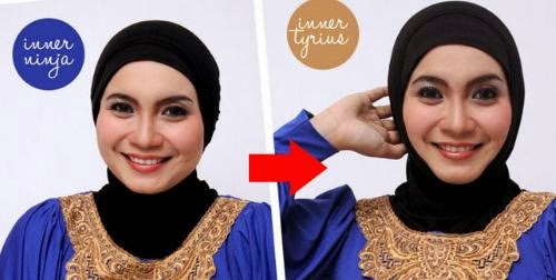 Memilih Ciput dalaman Jilbab wajah bulat oval  Cara Memakai Hijab