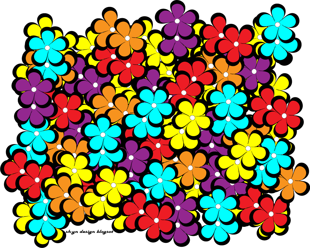 Sh Yn Design: Colourful Flower Vector