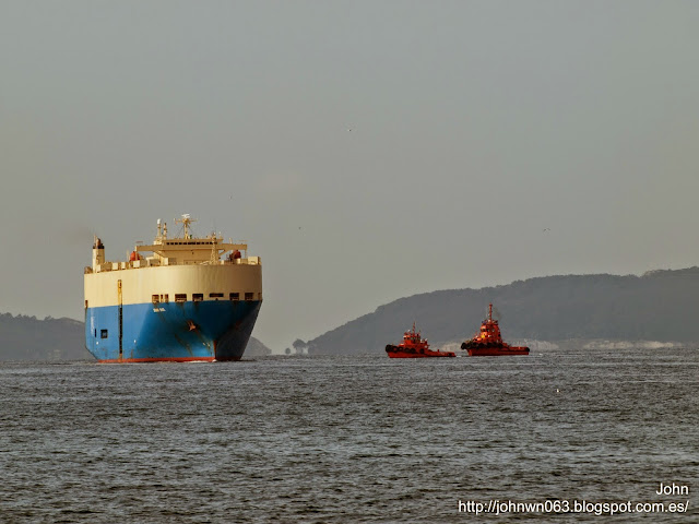 fotos de barcos, imagenes de barcos, Ro-Ro, grand race, vehicles carrier, bouzas, vigo