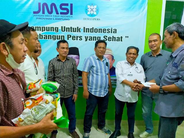 Peduli Terdapat Wartawan, JMSI Dan AWPI Salurkan Bantuan