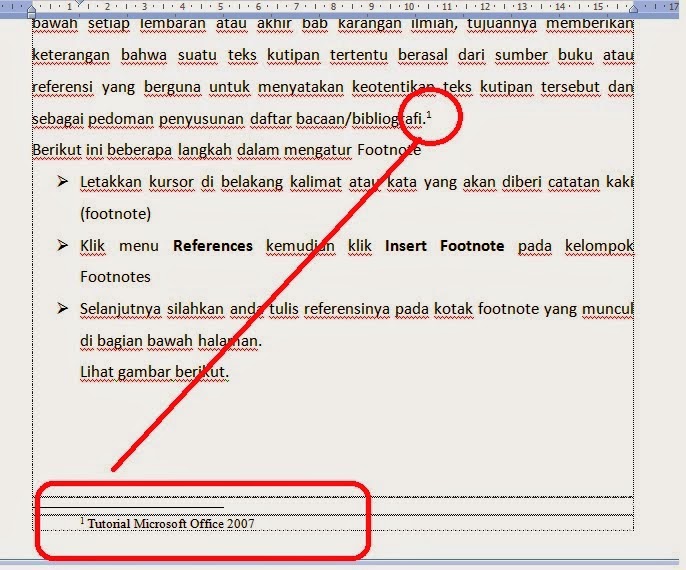 Cara Membuat Footnote atau Catatan Kaki dan Endnote dalam 