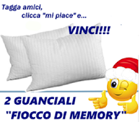 Logo Vinci gratis una coppia di Guanciali Fiocco di Memory