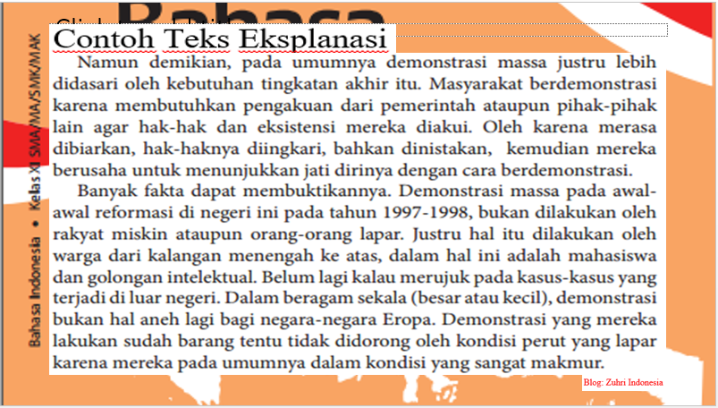 PPT STRUKTUR DAN ASPEK KEBAHASAAN TEKS EKSPLANASI ~ ZUHRI 