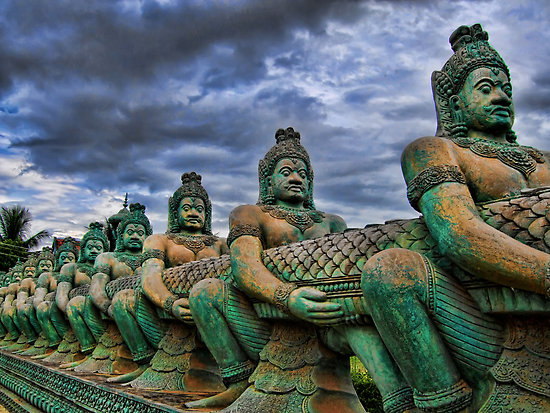 Cambodia art and sculpture is really out of the world 