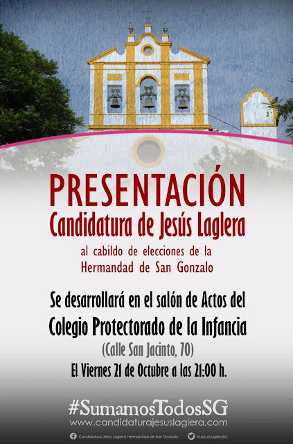 SE PRESENTA LA CANDIDATURA DE JESÚS LAGLERA (SAN GONZALO -SEVILLA-)