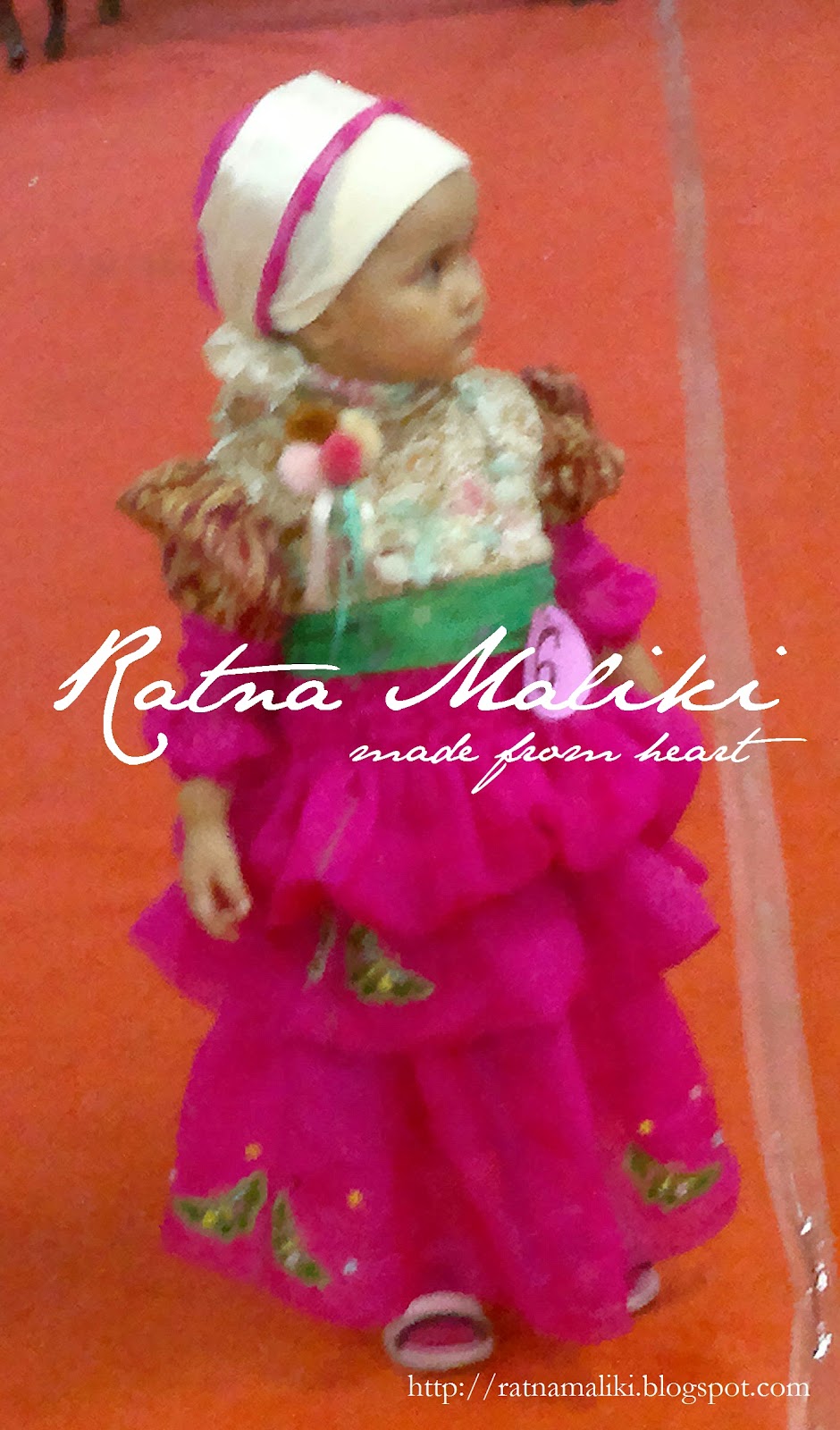 Gaun Batik Muslim Anak