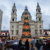 Kigyulladt a Bazilikánál kiállított karácsonyfa (Videó)