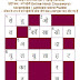 वर्ग पहेली 1073 - एक प्रकार का सन आदि का बना टाट या मोटा सूती कपड़ा जिससे जहाज़ों के पाल बनते हैं