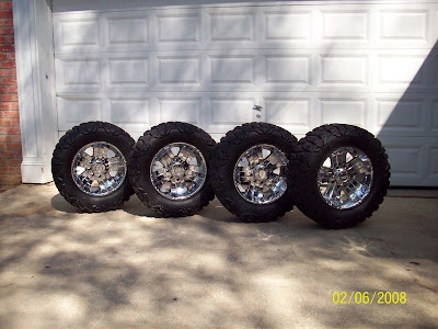 Tires  Rims on Racing Rims Wrapped With 33 Inch Nitto Mud Grappler Tires Tires