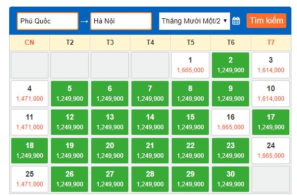 Vé máy bay đi Hà Nội từ Hồ Chí Minh