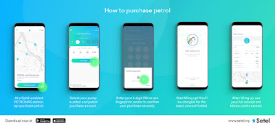 Cara dan Tutorial Isi Minyak Menggunakan Aplikasi e-wallet SETEL Di Stesen Petronas