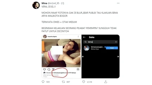 Viral Akun IG Bima Arya Terciduk Nge-Like Foto Cewek Seksi