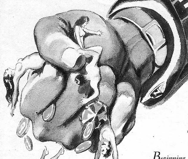 1936 fist of greed illustration