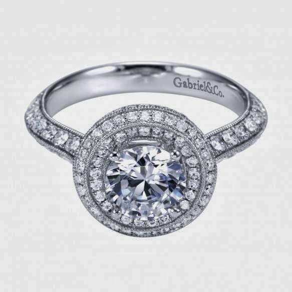 halo setting engagement ring the double halo setting engagement ring ...