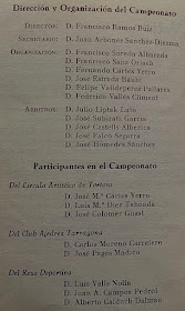 Página 3 del boletín del VIII Campeonato Provincial de Tarragona-1966