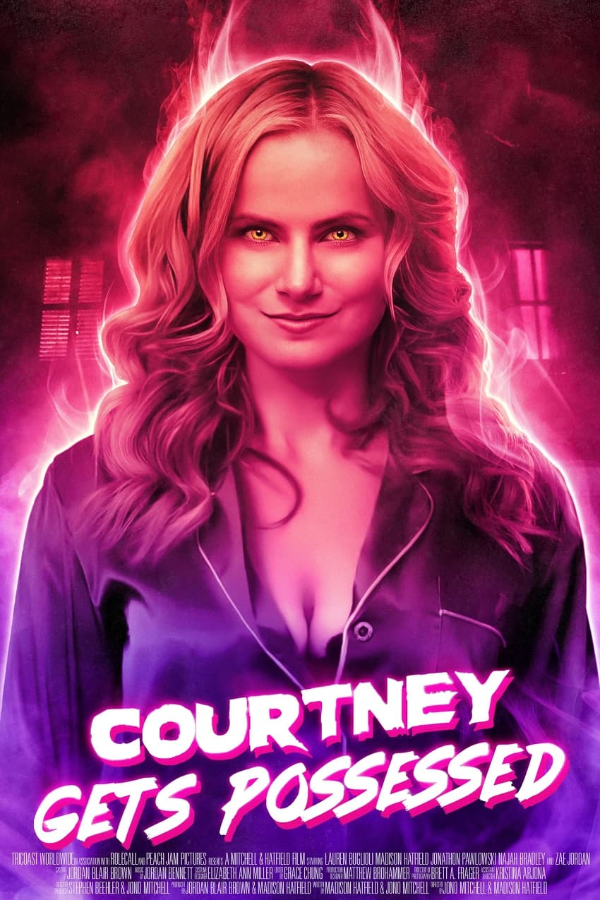 Постер комедийного хоррора Courtney Gets Possessed («Кортни становится одержимой»)