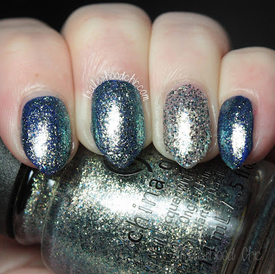 china glaze rebel swatches review combat blue-ts holo at ya girl