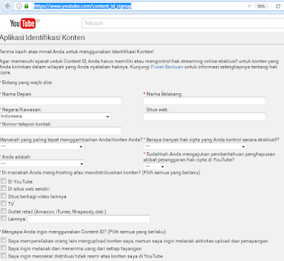 Cara Mengajukan Hak Cipta (Content ID) Untuk Video Youtube Sendiri