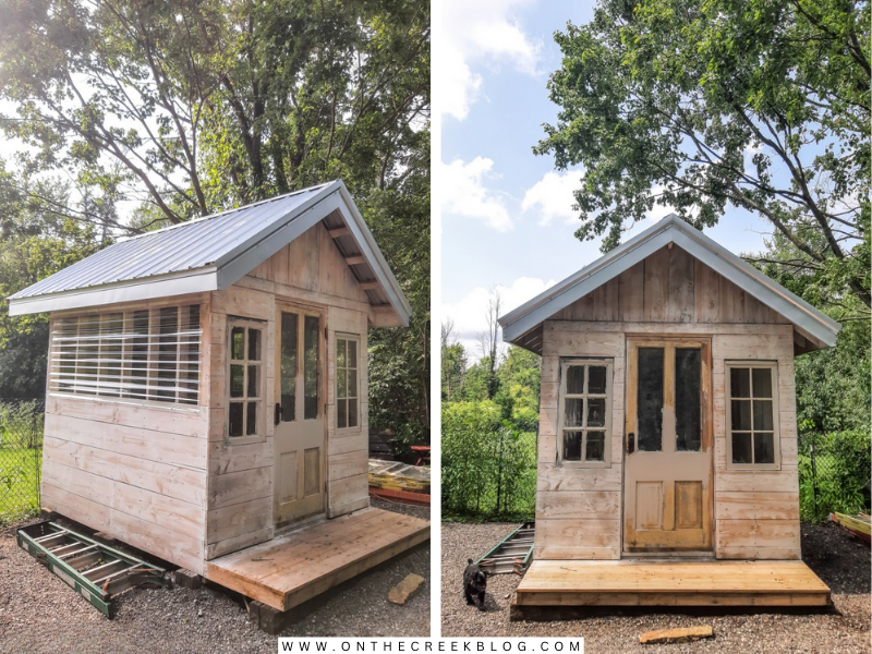 Our Greenhouse's New Tin Roof Transformation! | on the creek blog // www.onthecreekblog.com