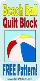 FREE Beach Ball quilt block pattern