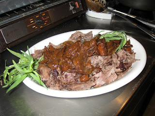 Pot roast presentation