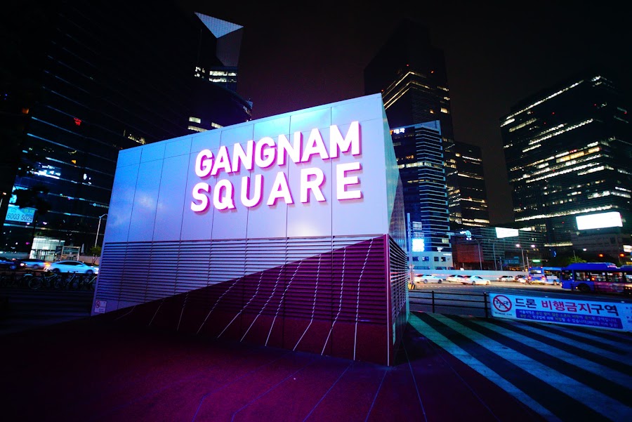 Gangnam neon lights