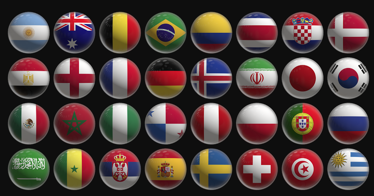 Ini Dia 32 Bendera Negara yang Akan Bertanding di Piala Dunia 2018 Rusia