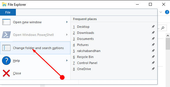 Method to Open File Explorer with custom folder view in Windows 10