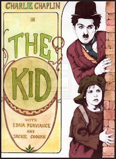 Charlie Chaplin The Kid Poster Affiche