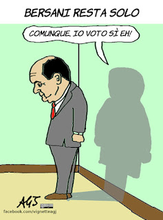 bersani, cuperlo, italicum, leopolda, referendum costituzionale, vignetta, satira