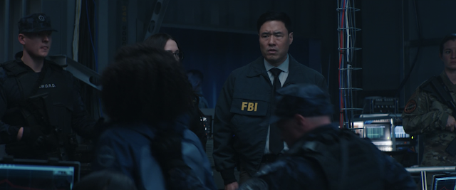 Darcy Lewis and Jimmy Woo Being Escorted Out Of SWORD Base WandaVision