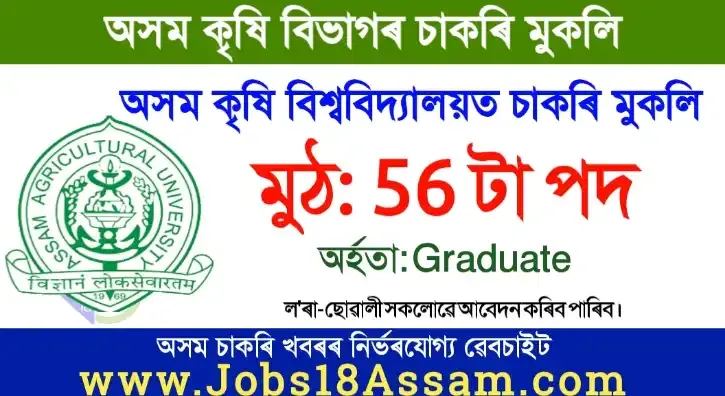 AAU Jorhat Non-Teaching Recruitment 2022 – 56 Grade III Vacancy Earn upto 50000 per Month