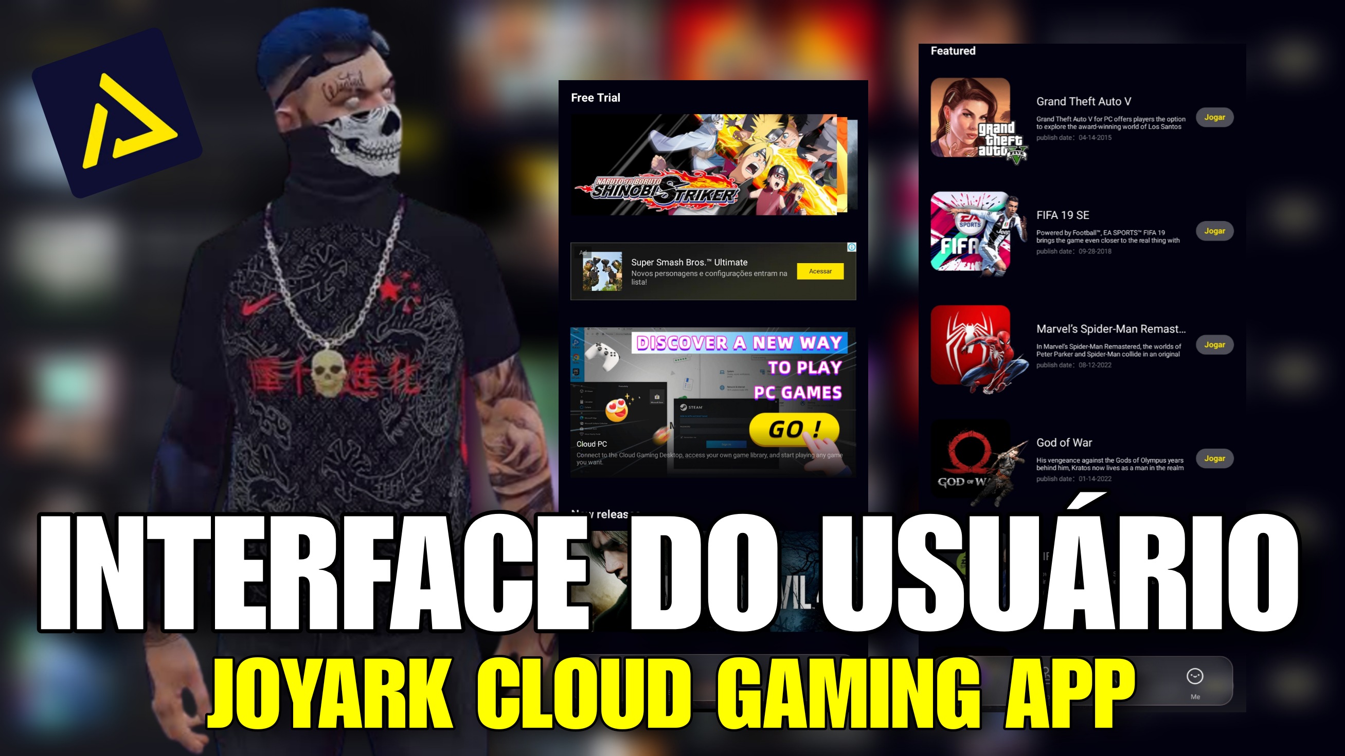 NOVO APP PARA JOGAR JOGOS DE PC E CONSOLES NO ANDROID - JoyArk 